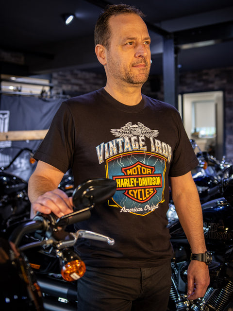 Gateshead Harley-Davidson® Dealer T-Shirt Chromed out USA3001699-BLK