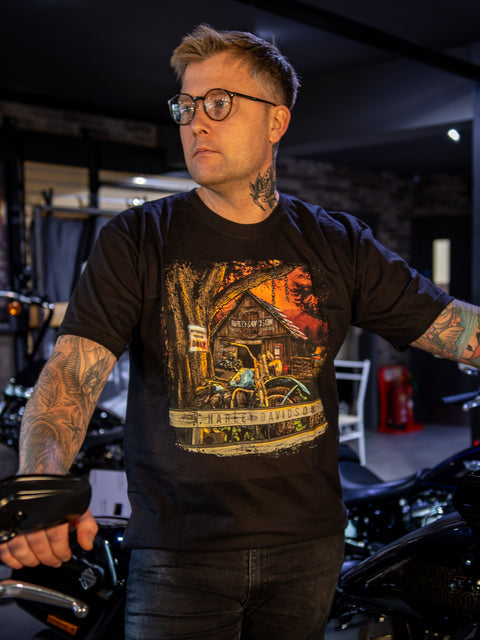 Gateshead Harley-Davidson® Dealer T-Shirt Past ADT USA 3001702-BLK