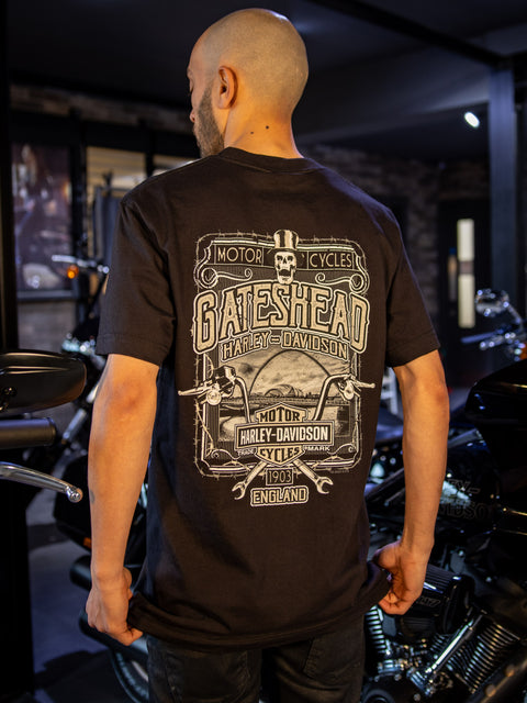 Gateshead Harley-Davidson® Dealer T-Shirt American Shield 3001703-BLK