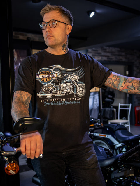 Gateshead Harley-Davidson® Dealer T-Shirt Chrome Wing 3001688