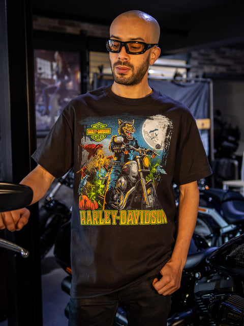 Gateshead Harley-Davidson® Dealer T-Shirt Halloween Rider 3001682-BLK