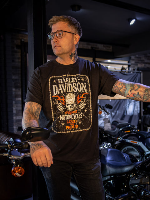 Gateshead Harley-Davidson® Dealer T-Shirt Down Face 3001690-BLK