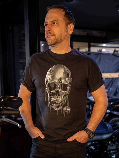 Gateshead Harley-Davidson® Dealer T-Shirt Oil Drip 3001683-BLK