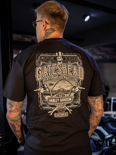 Gateshead Harley-Davidson® Dealer T-Shirt Screech USA 3001697-BLK