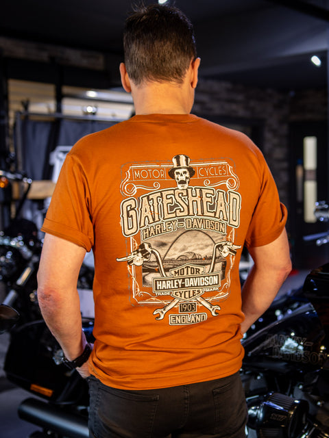 Gateshead Harley-Davidson® Dealer T-Shirt Skello Ride USA 3001707-BLK