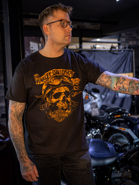 Gateshead Harley-Davidson® Dealer T-Shirt Speed Dude 3001710-BLK