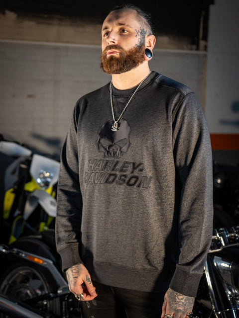 Genuine Harley-Davidson Sweatshirt Willie G Skull Black  96184-24VM