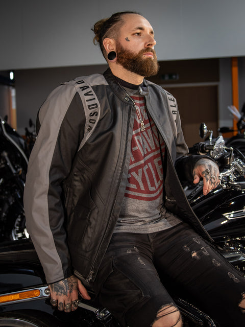 Genuine Harley-Davidson® Men's 120th Anniversary Imprint Riding Jacket 97172-23EM