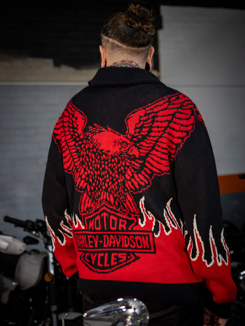 Genuine Harley-Davidson® Men's Eagle Cardigan 96193-24VM