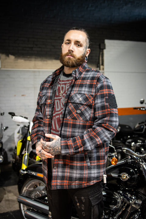 Genuine Harley-Davidson® Men's Nomad Shirt - Russet Brown Plaid 96080-24VM