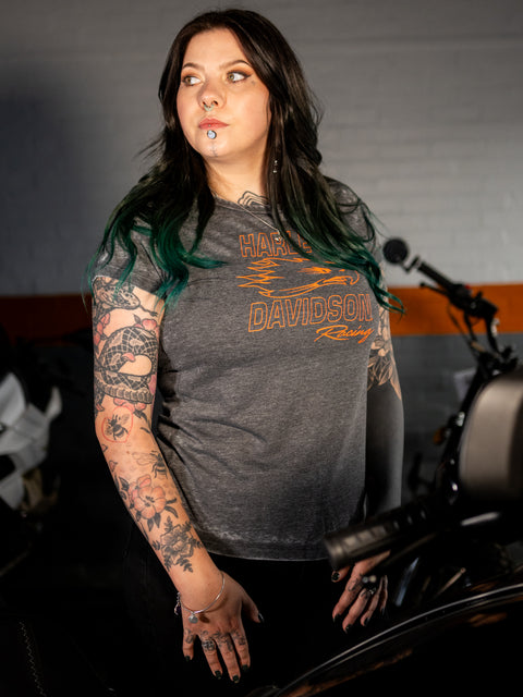 Genuine Harley-Davidson® Women's Screaming' Eagle Burnout Tee - Black Beauty 96127-24VW