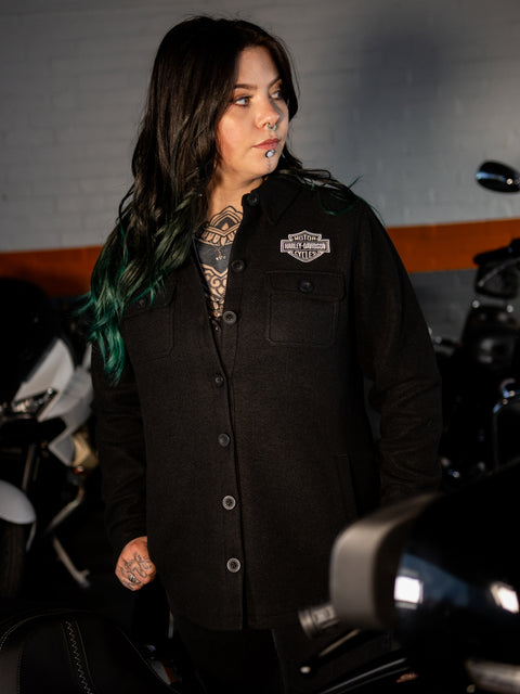 Genuine Harley-Davidson women's shirt jacket Onwards black 96275-24VW