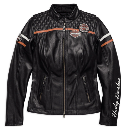 Genuine Harley-Davidson® Miss Enthusiast CE-Certified Leather Jacket 98030-18EW
