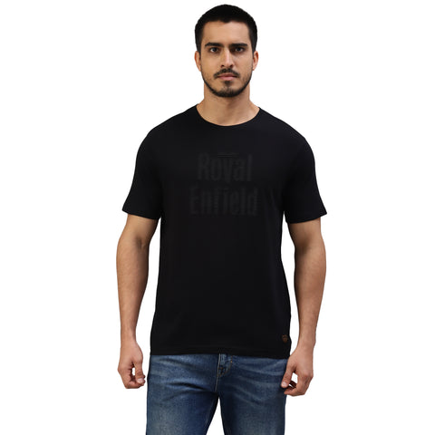 Royal Enfield - BRAND PATCH T-SHIRT BLACK - RLATSA23065X