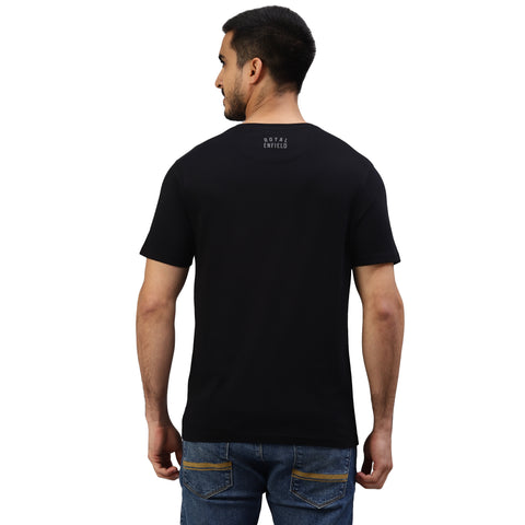 Royal Enfield - BRAND PATCH T-SHIRT BLACK - RLATSA23065X