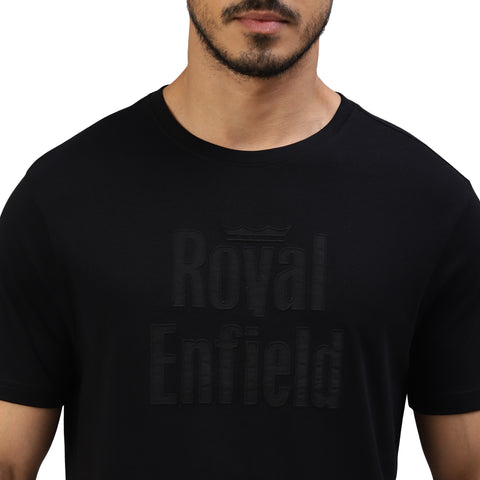 Royal Enfield - BRAND PATCH T-SHIRT BLACK - RLATSA23065X