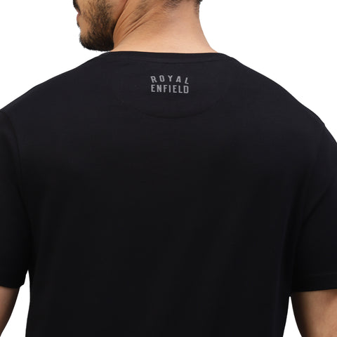 Royal Enfield - BRAND PATCH T-SHIRT BLACK - RLATSA23065X