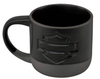 Harley-Davidson Open Bar & Shield Pottery-Style Ceramic Mug, Tonal Gray Base HDX-98662