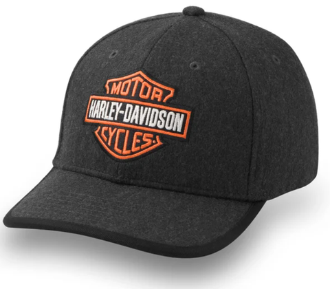 Genuine Harley-Davidson Bar & Shield Wool Strapback Cap 97619-25VM