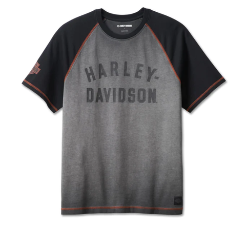 Genuine Harley-Davidson® Iron Bond Raglan Tee Colorblock Light Grey 99001-23VM