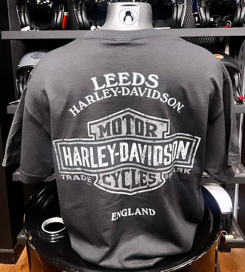 Genuine Leeds Harley-Davidson® Dealer T-Shirt 3001767-BLCK