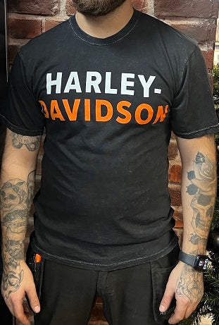 Genuine Leeds Harley-Davidson® H-D Name Adt Dyed Dealer T-Shirt 3001217-BLCK