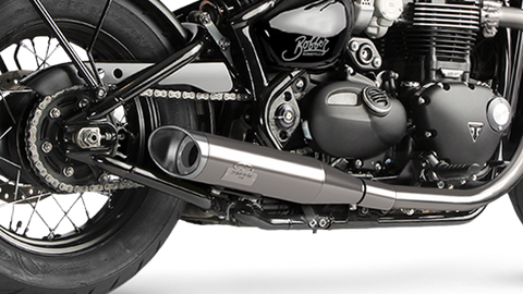 Dr. Jekill & Mr. Hyde King Brushed Stainless Steel Exhaust Triumph Bonneville Bobber & Bonneville Speedmaster 2021–2024 EP-150503