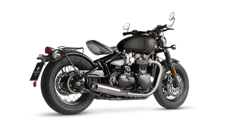 Dr. Jekill & Mr. Hyde King Brushed Stainless Steel Exhaust Triumph Bonneville Bobber & Bonneville Speedmaster 2021–2024 EP-150503