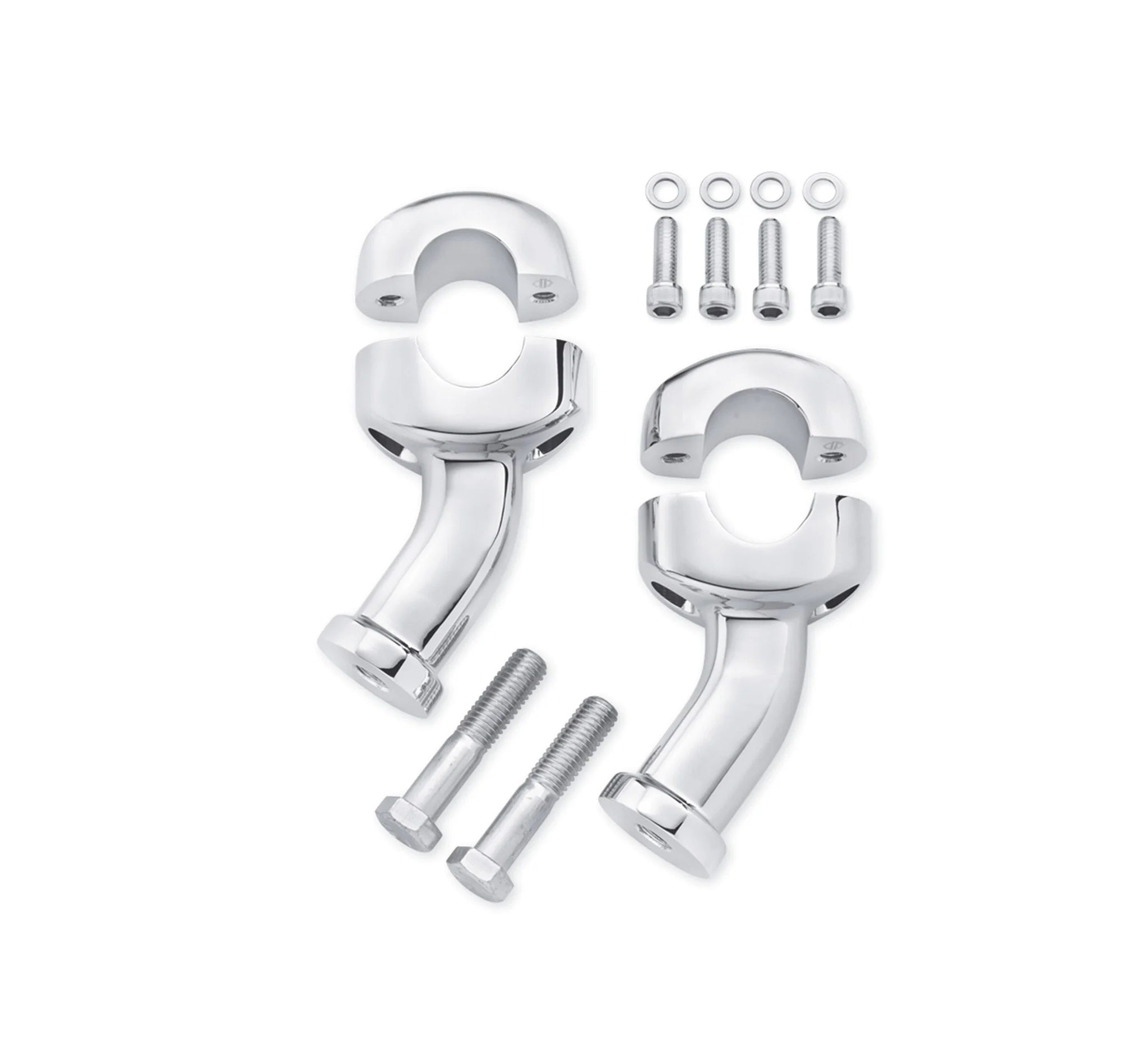 Harley Davidson 56269-09 Curved Pull Back Fat Riser KIT-RISER,4-IN/2-P ...
