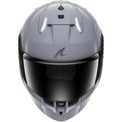 SHARK Motorcycle Helmet With LEDSKWAL i3 DARK SHADOW EDITION Gun Silver he0824es05