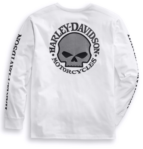 Genuine Harley-Davidson® Men's Willie G Skull Long Sleeve Tee 99092-14VM