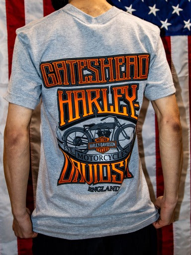 Gateshead Harley-Davidson® Dealer Top - 1903 Flag Adt T Heather Grey  3001769-HTGY