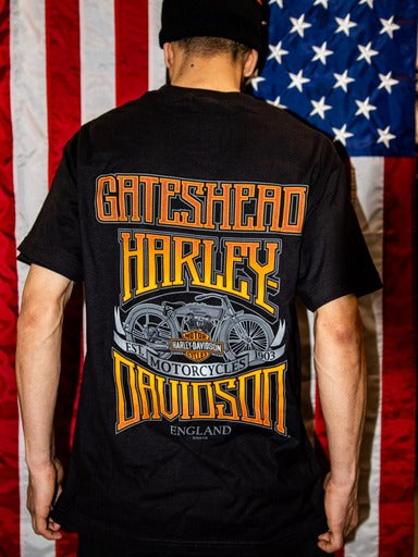 Gateshead Harley-Davidson® Dealer Top - Timeless Rider Adt USA T  3001766-BLK