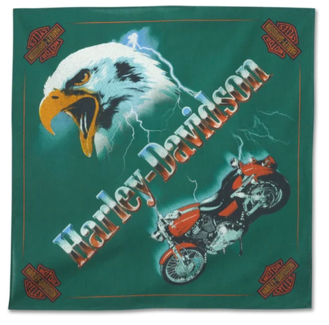 Genuine  H-D Eagle Rider Bandana - Rain Forest 97621-25VX