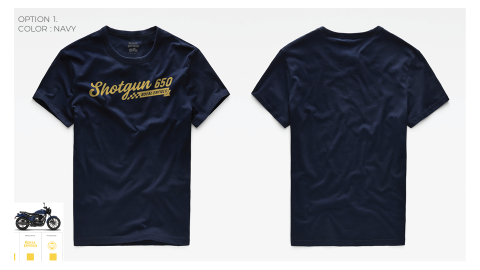 Royal Enfield - Shotgun 650 Navy T-Shirt - RLATSA241491