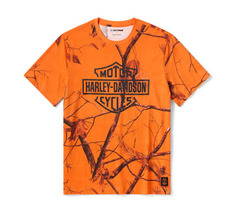 96458-26VM Harley-Davidson Realtree Orange Print Tee-Knit