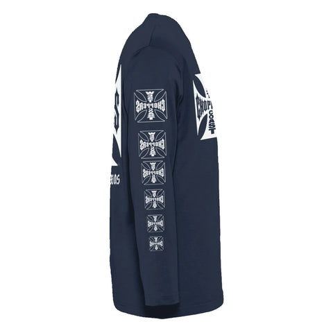 West Coast Choppers OG Logo ATX Long Sleeve T-Shirt Navy