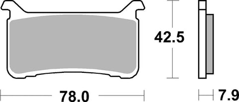 SBS Sintered Metal Front Brake Pads 947DS-1