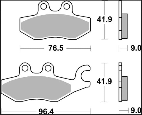 Brembo Sintered Metal Front & Rear Brake Pads 07060XS