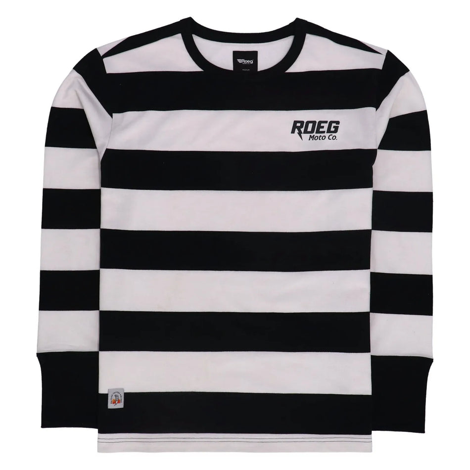 ROEG Ricky Stripe Jersey White/Black