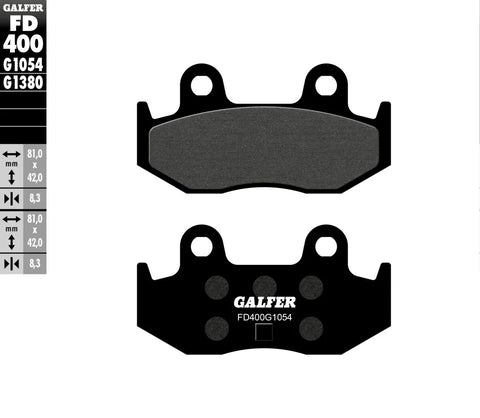 Galfer Sintered Metal Rear Brake Pads Suzuki AN 250 / AN 400 FD400G1054