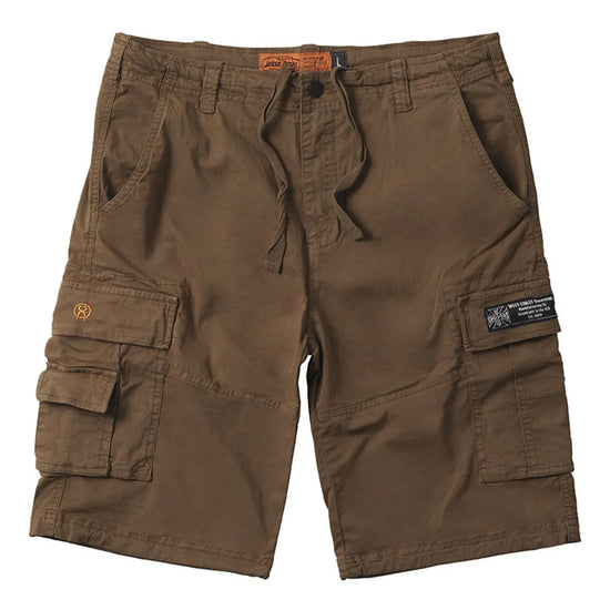 West Coast Choppers CFL Cargo Shorts Khaki Brown