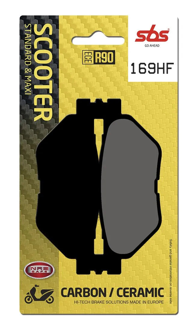 SBS Organic Rear Brake Pads 169HF