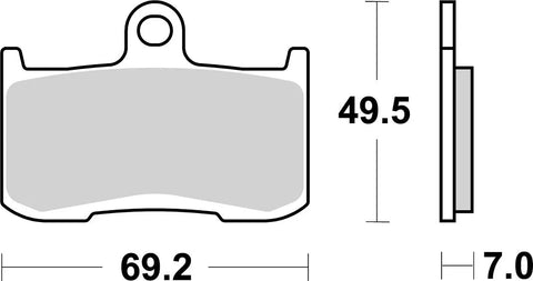 SBS Sintered Metal Front Brake Pads 782H.HS