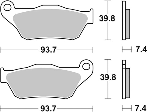 SBS Ceramic Front Brake Pads 194HF