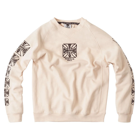 West Coast Choppers Dominator Oversized Sweater Beige/Sand