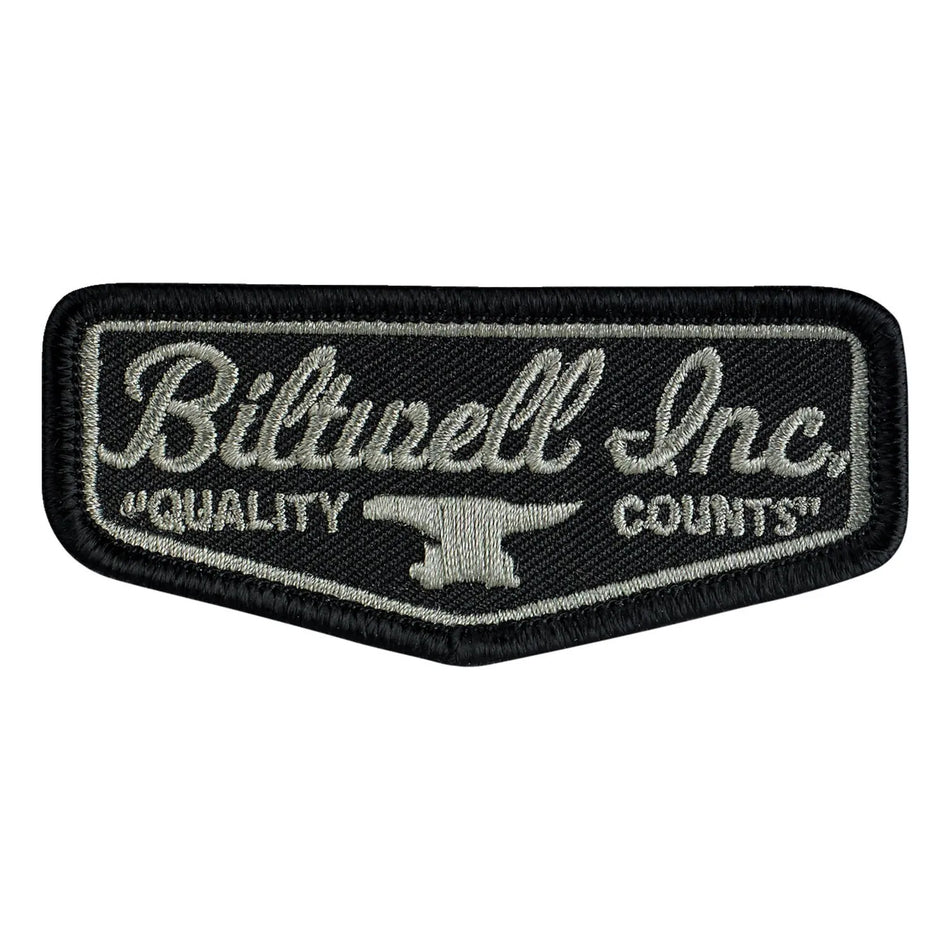 Biltwell Logo Patch 3" Black/Grey