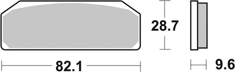 SBS Sintered Metal Front Brake Pads BMW S 1000 HP4 Race 845DS-2