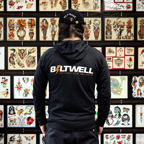Biltwell Bolts Zip Hoodie Black