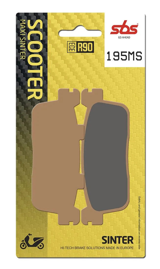 SBS Sintered Metal Rear Brake Pads 195MS